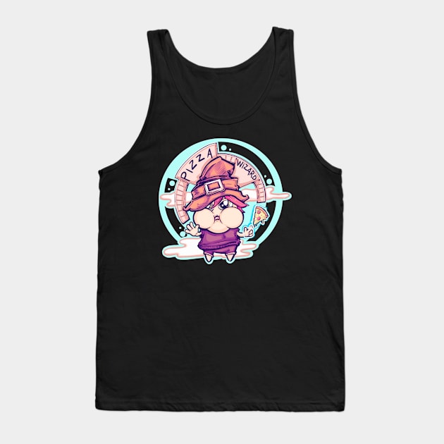 Pizza Wizzard Tank Top by Chaplo